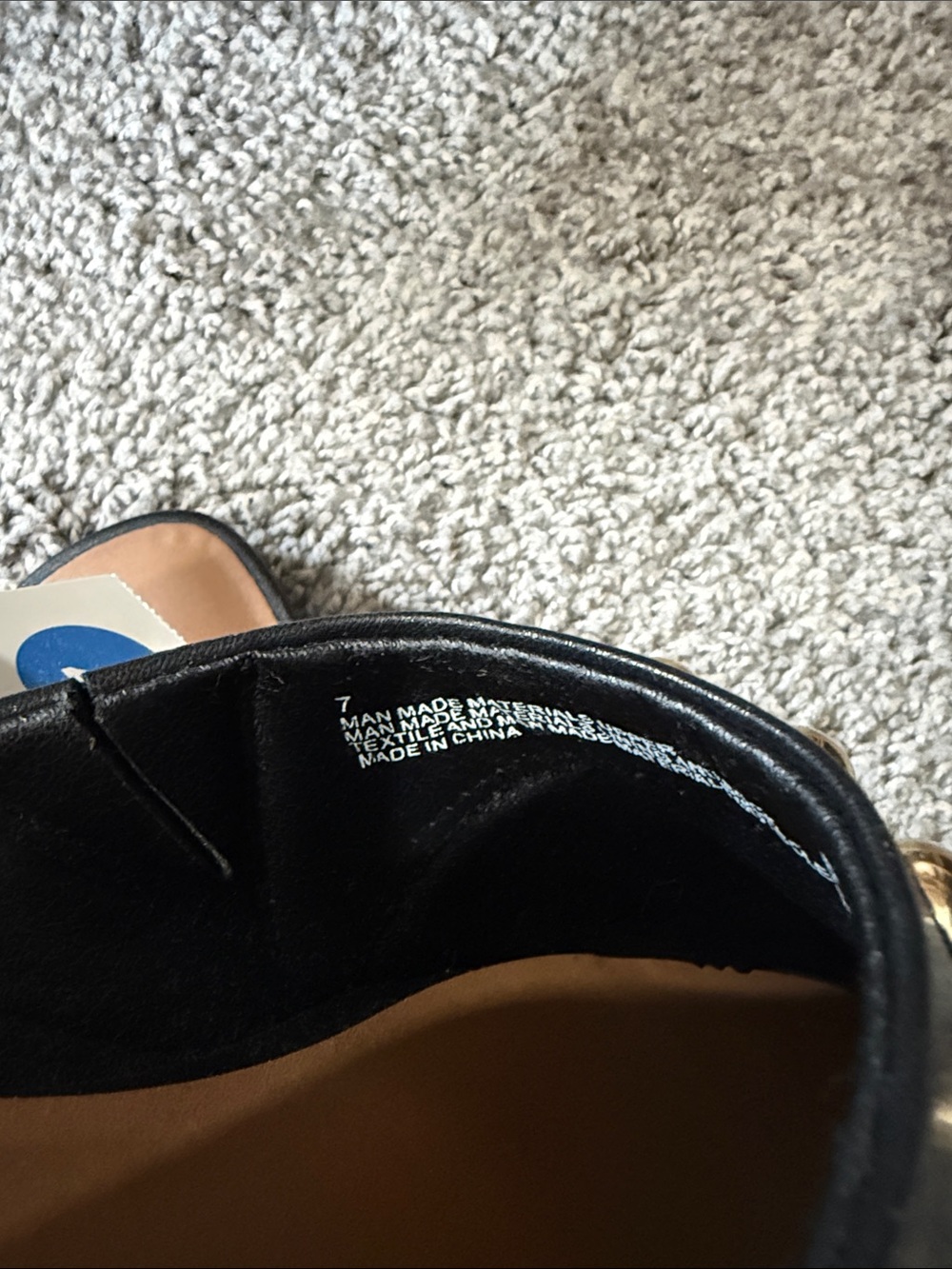 New with tags A New Day Studded Slide On Flats 8 gold hardware - Picture 8 of 8